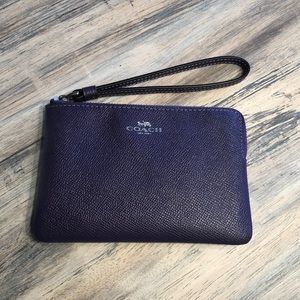 Purple Coach Wristlet NWT